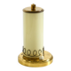 A beautiful, rare 1950s brass table lamp with one opal glass shade adorned