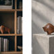 Vintage Danish Dark Teak Wood Bison Figurine, 1960s