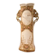 Art Nouveau vase Royal Dux Bohemia, sculpted deer, 1900s