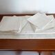 Nappe et 14 serviettes en lin ajouré broderies fines 335 x 170