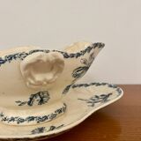 Gien iron earth sauce boat