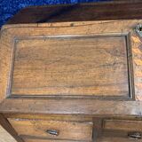Bordeaux Louis XV period curved sloping desk in solid walnut circa 1750
