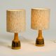A pair of beautiful small ceramic table lamps by Cloos & Co., 1960s