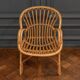 Suite of three rattan armchairs 1960 with original patina