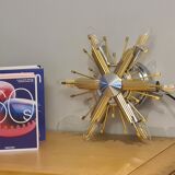 Ceiling lamp, wall lamp, chandelier sun, star, Italy vintage 1960