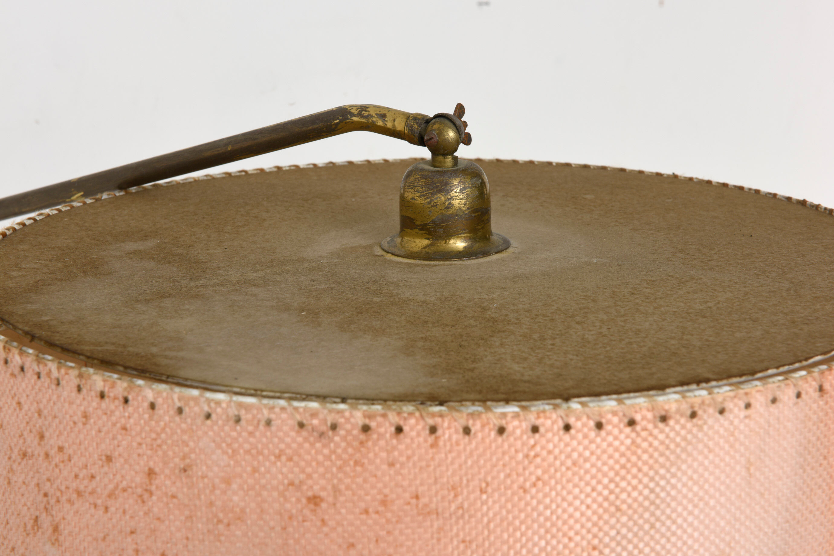 Mid-Century Danish Adjustable Teak and Brass Wall Lamp, 1958