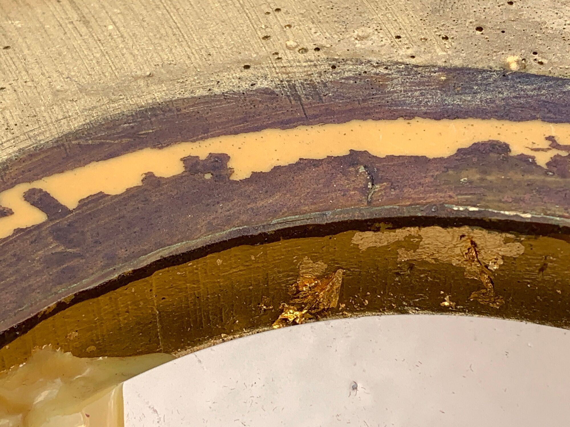 Mirror sun or wooden witch, gilded with gold leaf, diameter 41 cm