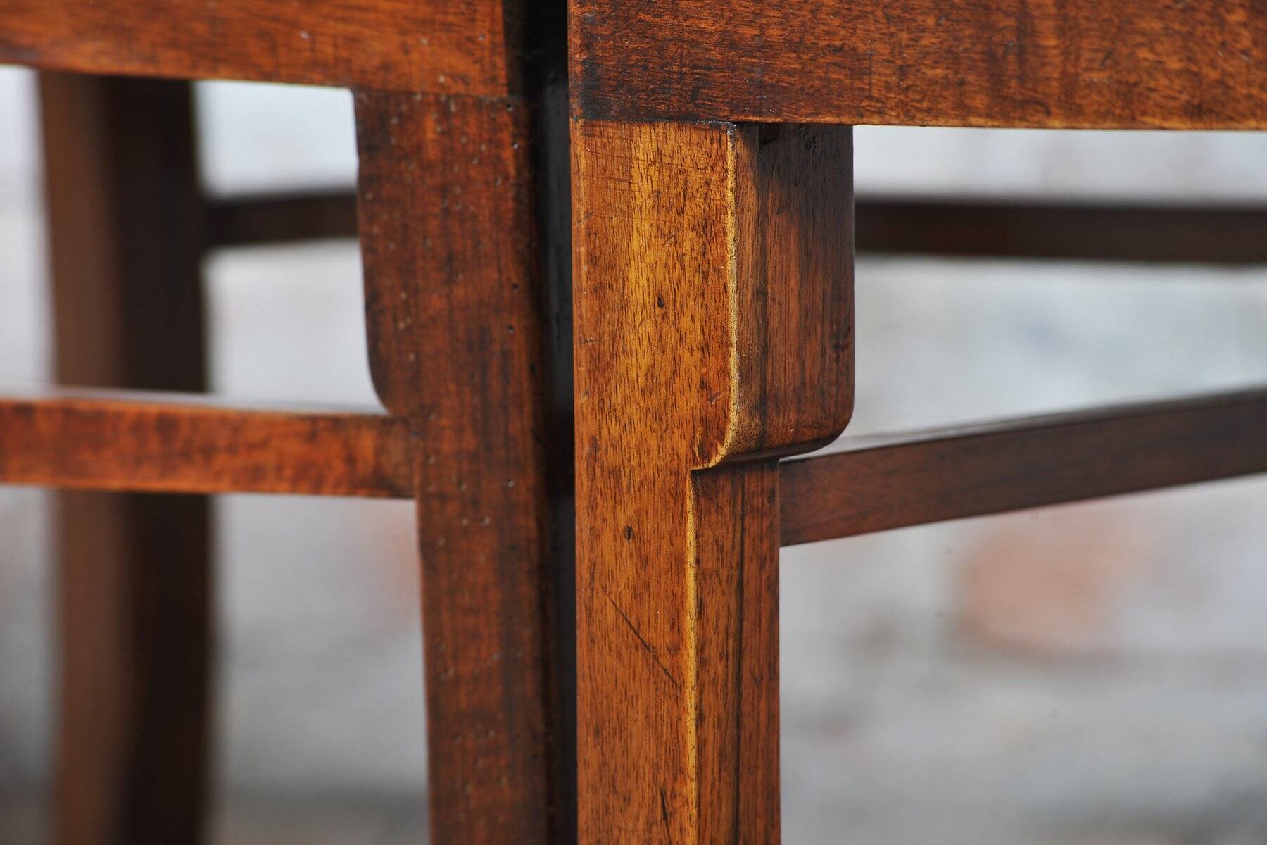 Vintage Art Deco Chairs in Beech and Walnut Veneer, Czech, 1920s, Set of 4