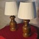 Paire de lampes de chevet de style scandinave en bois 31x16, 1960