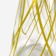 Conical glass decanter graphic pattern 60s