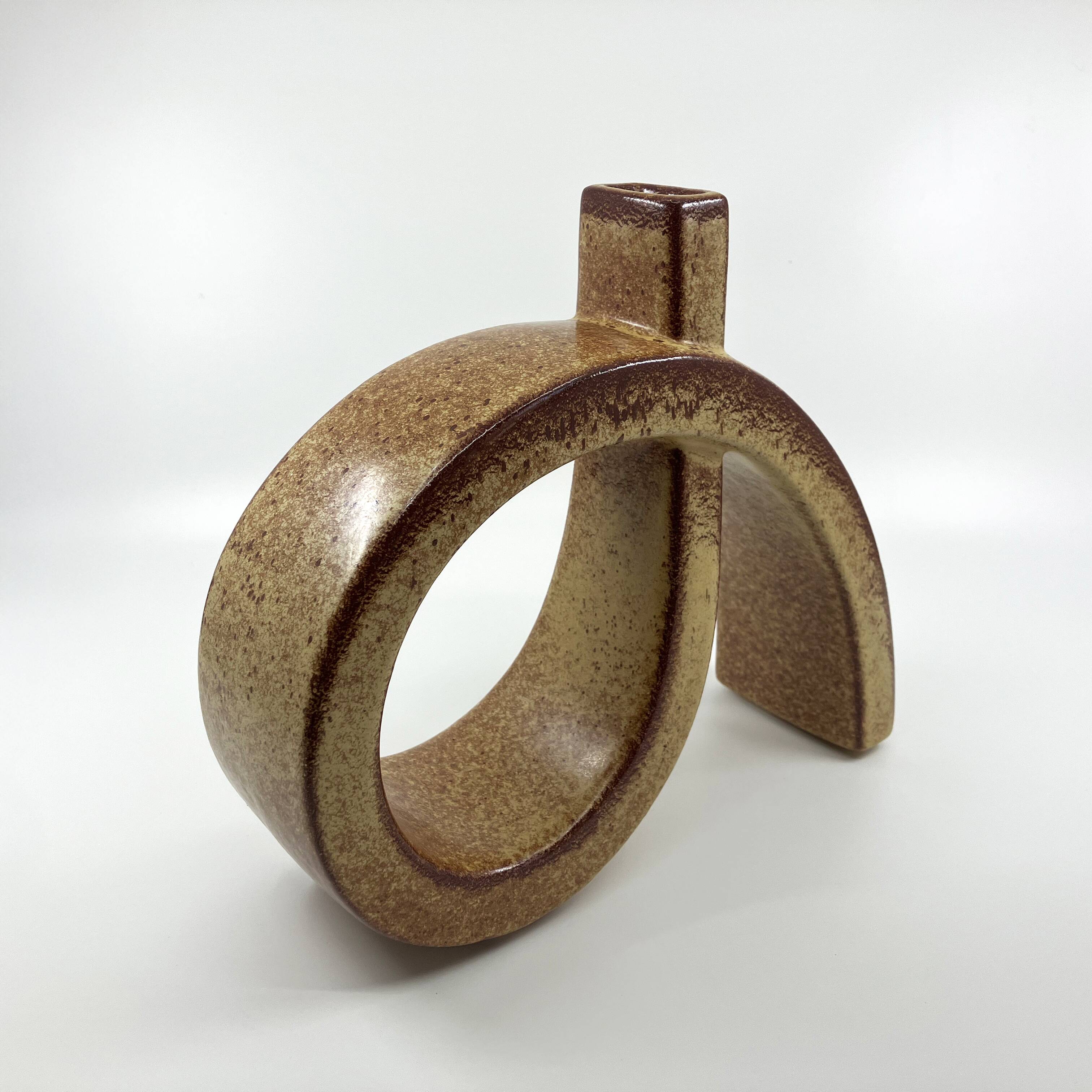 Ceramic sculpture vase • Roberto Rigon • Bertoncello • Italy • 60/70