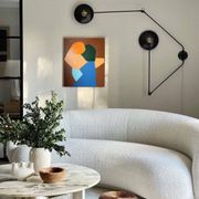 Come closer minimalist painting couple