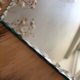 Octagonal bevelled mirror - 31 x 24 cm