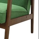 Vintage 3 seater fabric sofa