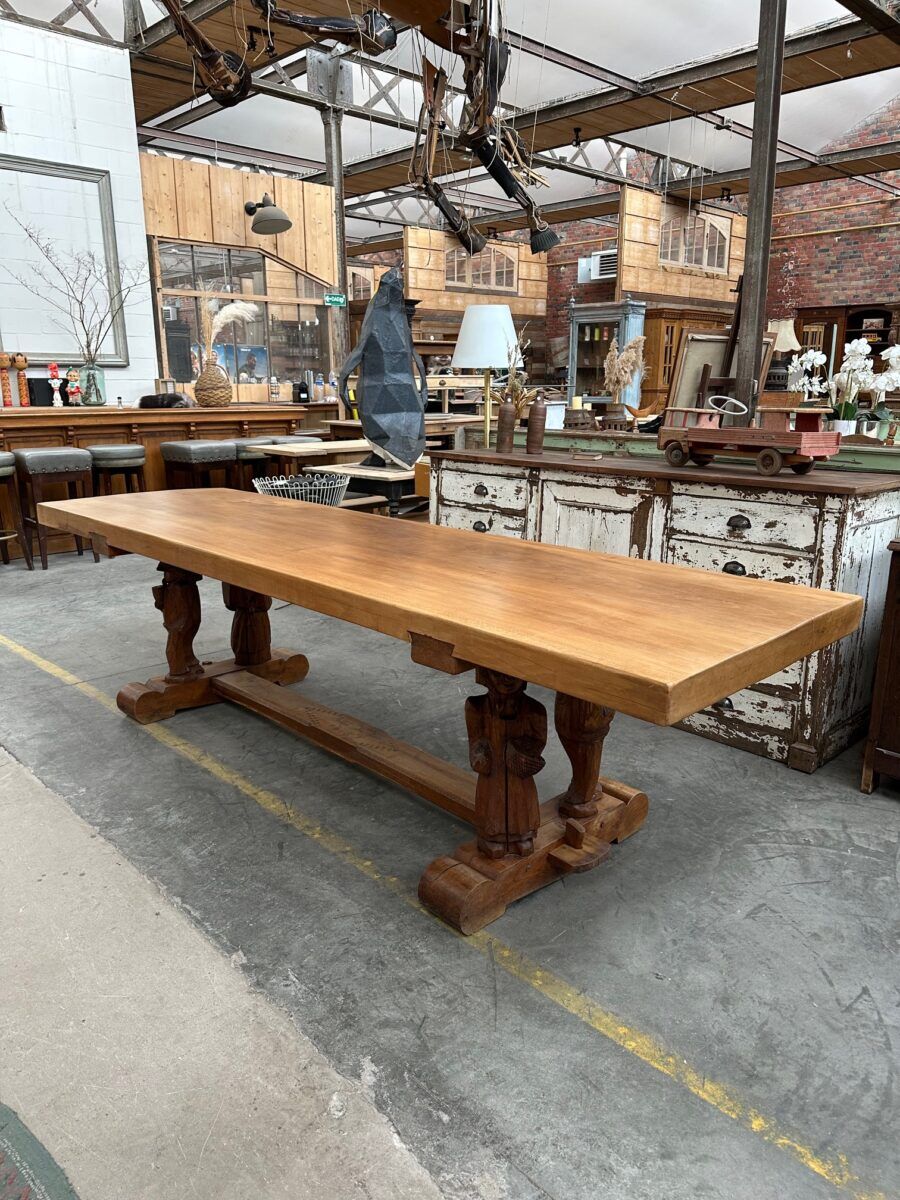 1950s mountain table in solid elm