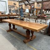 1950s mountain table in solid elm