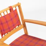 Yngve Ekstrom ‘Furubo’ armchairs with a table produced by Swedese, 1970’s