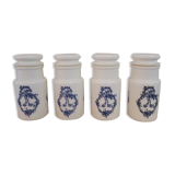 70's opaline spice jars