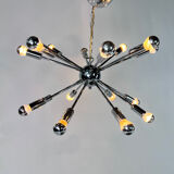 Sputnik chrome chandelier, 1970s