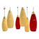 red and yellow murano glass pendants