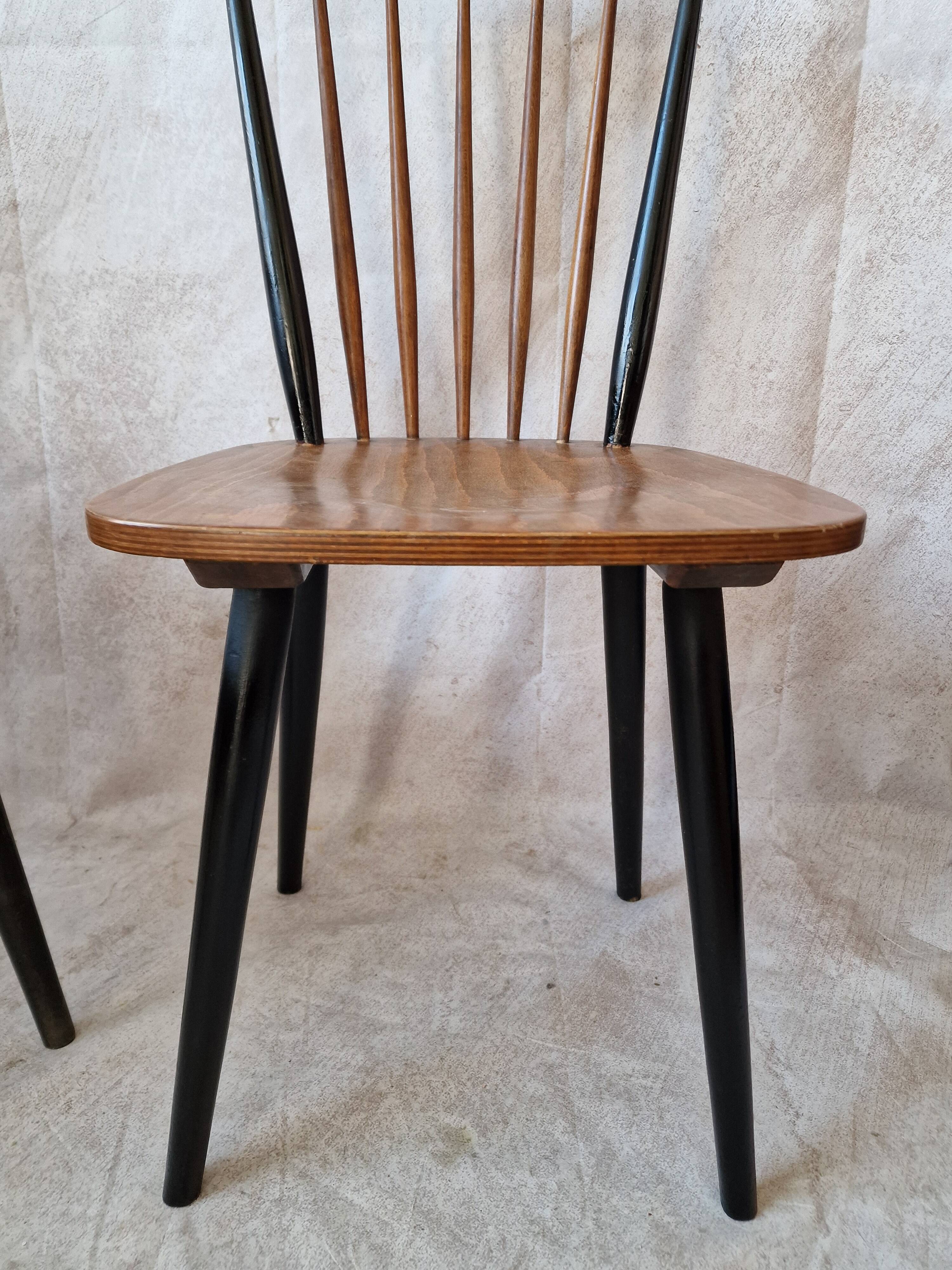 vintage Scandinavian Fanett style  chairs