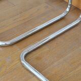 4 chairs cannage and chrome