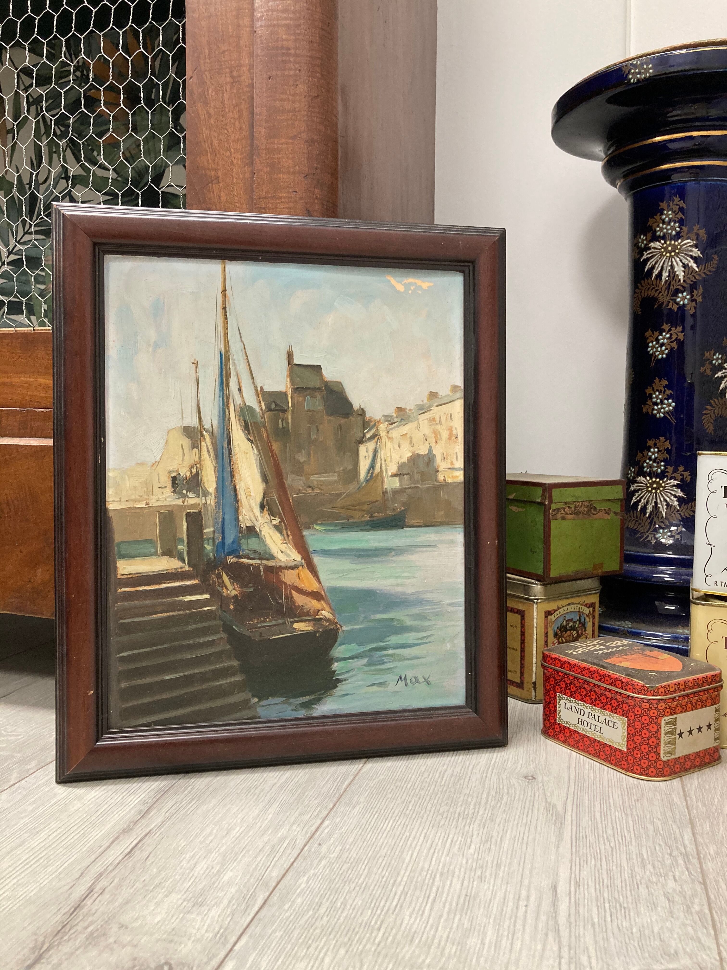 Vintage marine painting