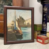 Vintage marine painting