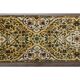 Tapis couloir vintage turc Oushak fait main en laine et coton jaune 59x378