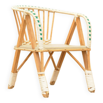 Children´s wicker chair, 1960´s, Czechoslovakia