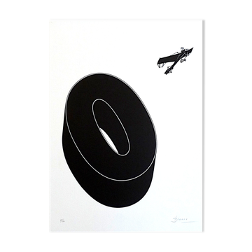 Joan brossa, poema visual 20, 1989. lithographie originale signée et numérotée
