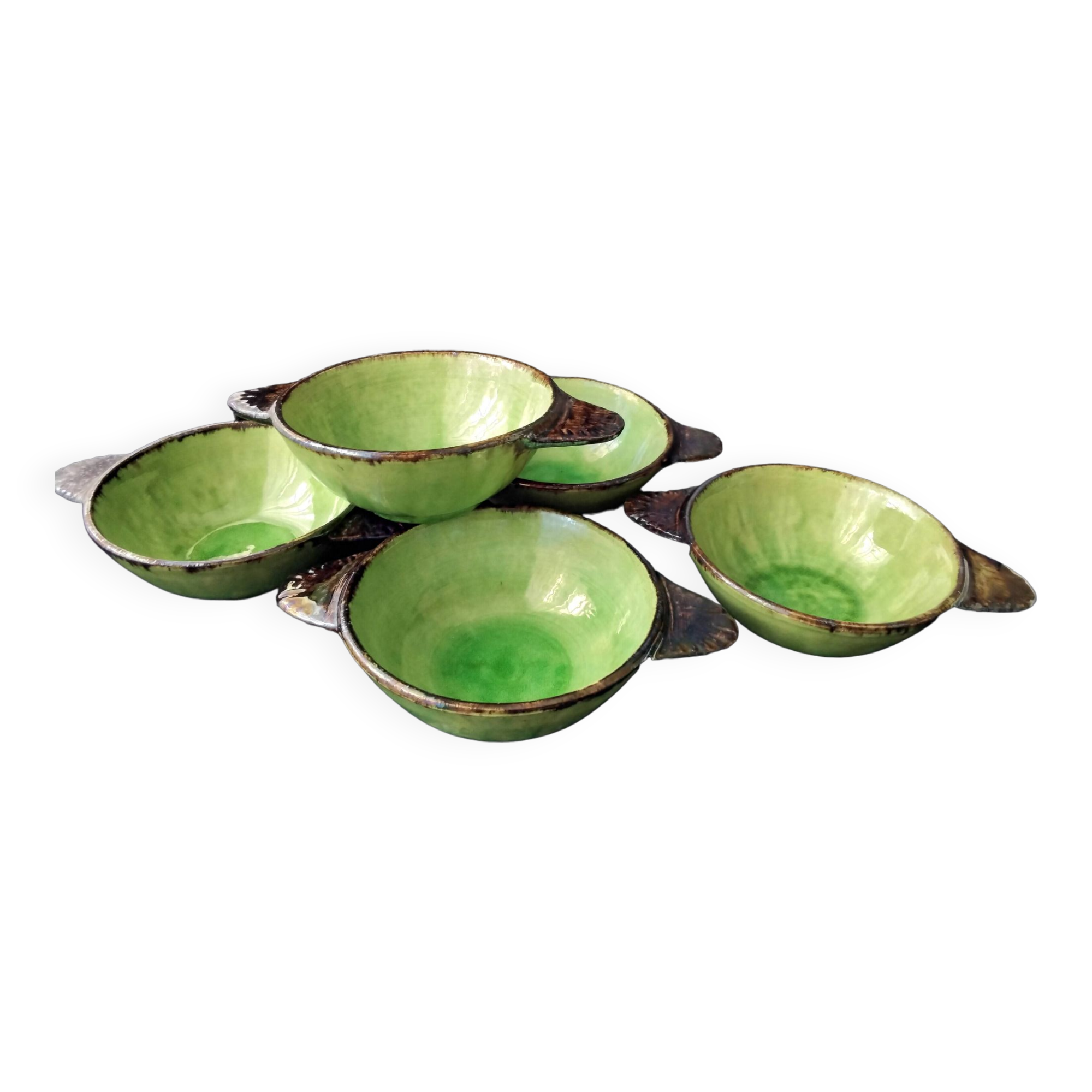 Lot de 5 bols à oreilles en céramique