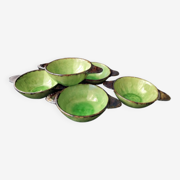 Set of 5 ceramic ear bowls