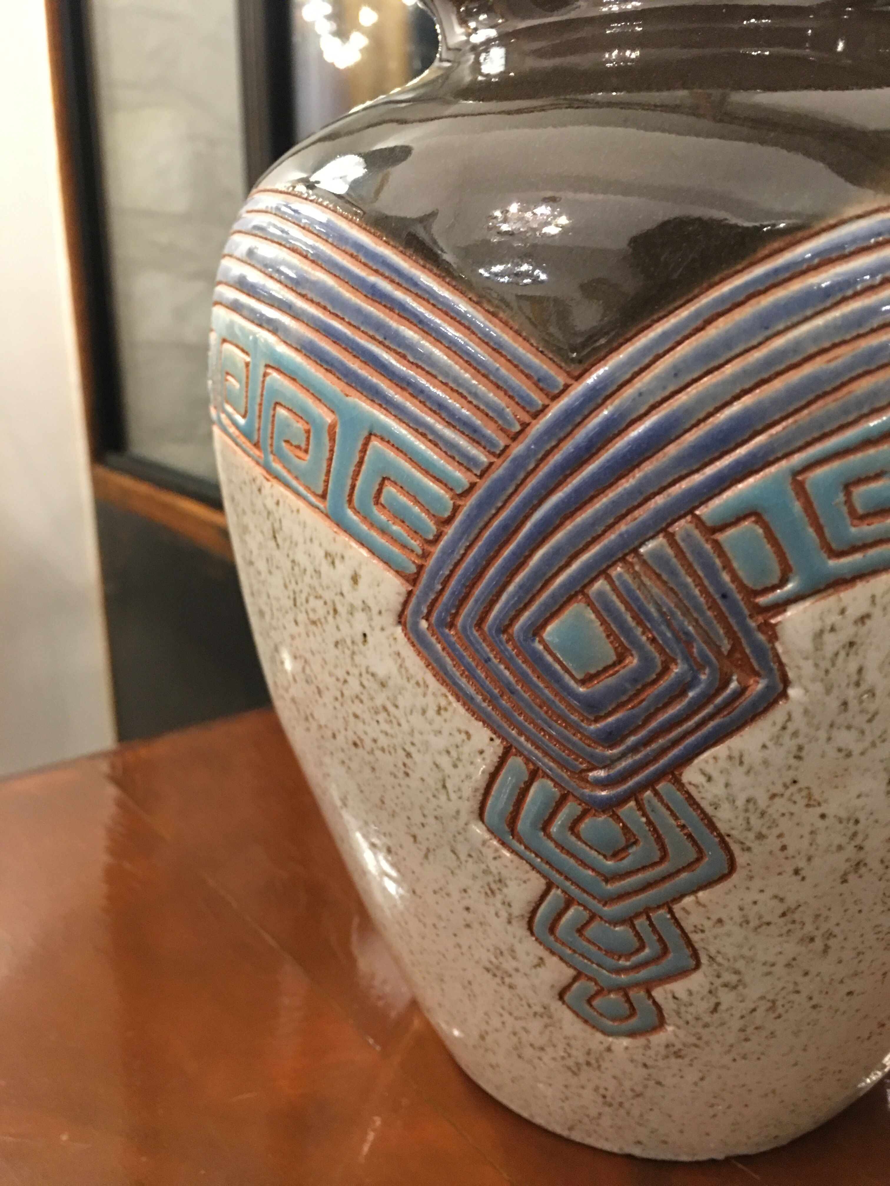 Art deco ceramic vase