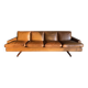 Rare Fredrik Kayser 4-seater sofa in cognac leather Model 807