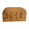 Rattan picnic suitcase