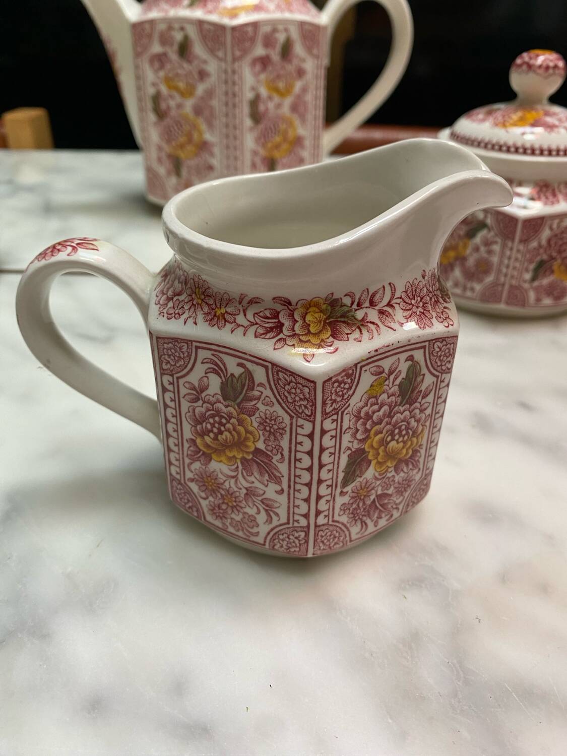 Canterbury English porcelain tea and coffee service