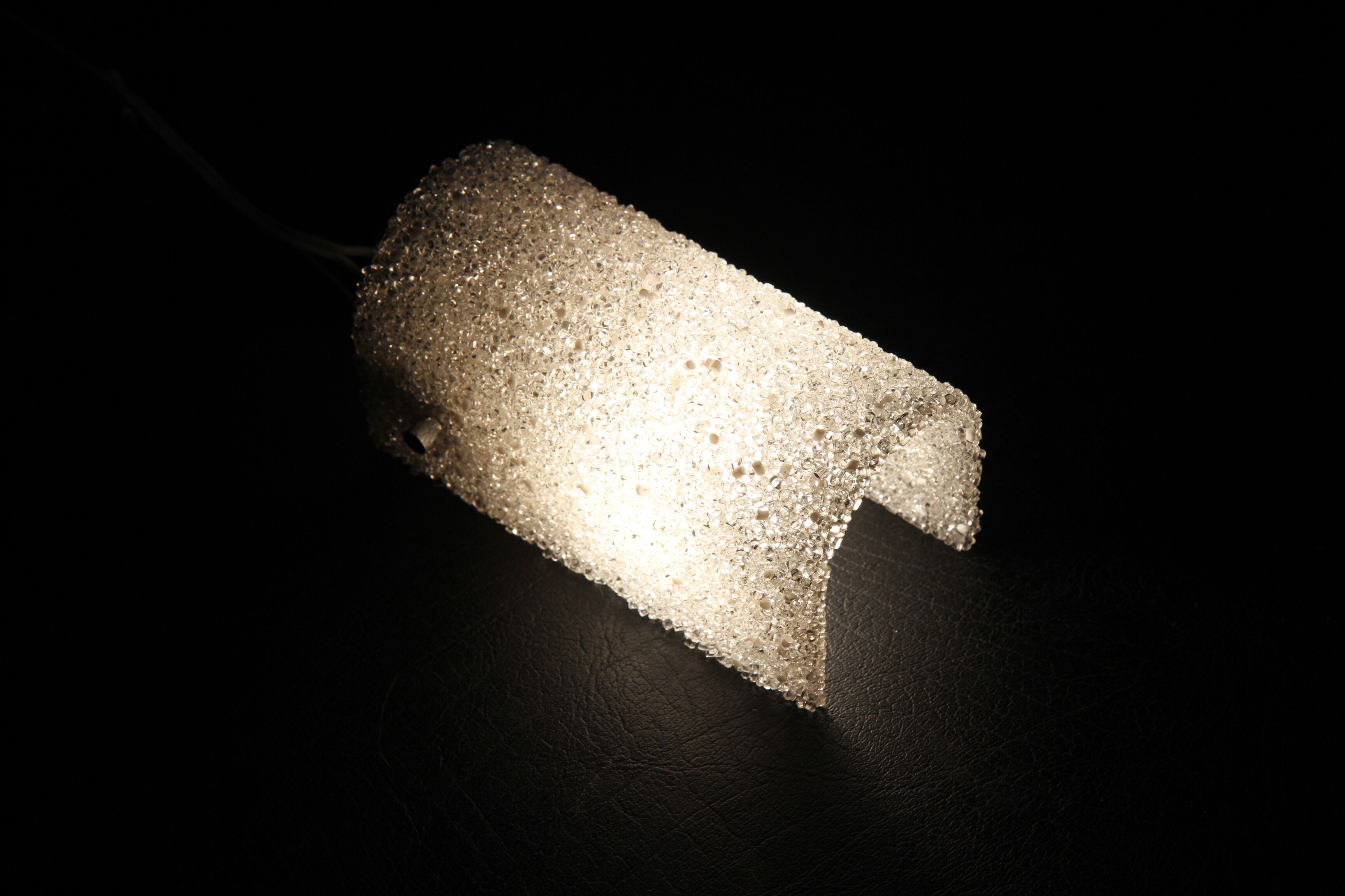 Vintage wall sconce in perspex from the 60s