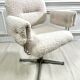 Vintage armchair in faux sheep's fur