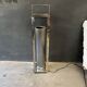 Lampadaire design chromé vintage des années 80
