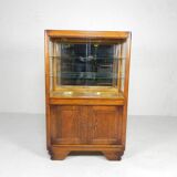 Art Deco display cabinet with sliding glass doors