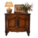 Old low cabinet with 2 wooden doors