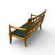 "José" canapé in solid oak by Guillerme & Chambron for Votre Mais.