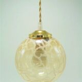 Gold glass pendant light