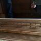 Old art deco solid oak cabinet
