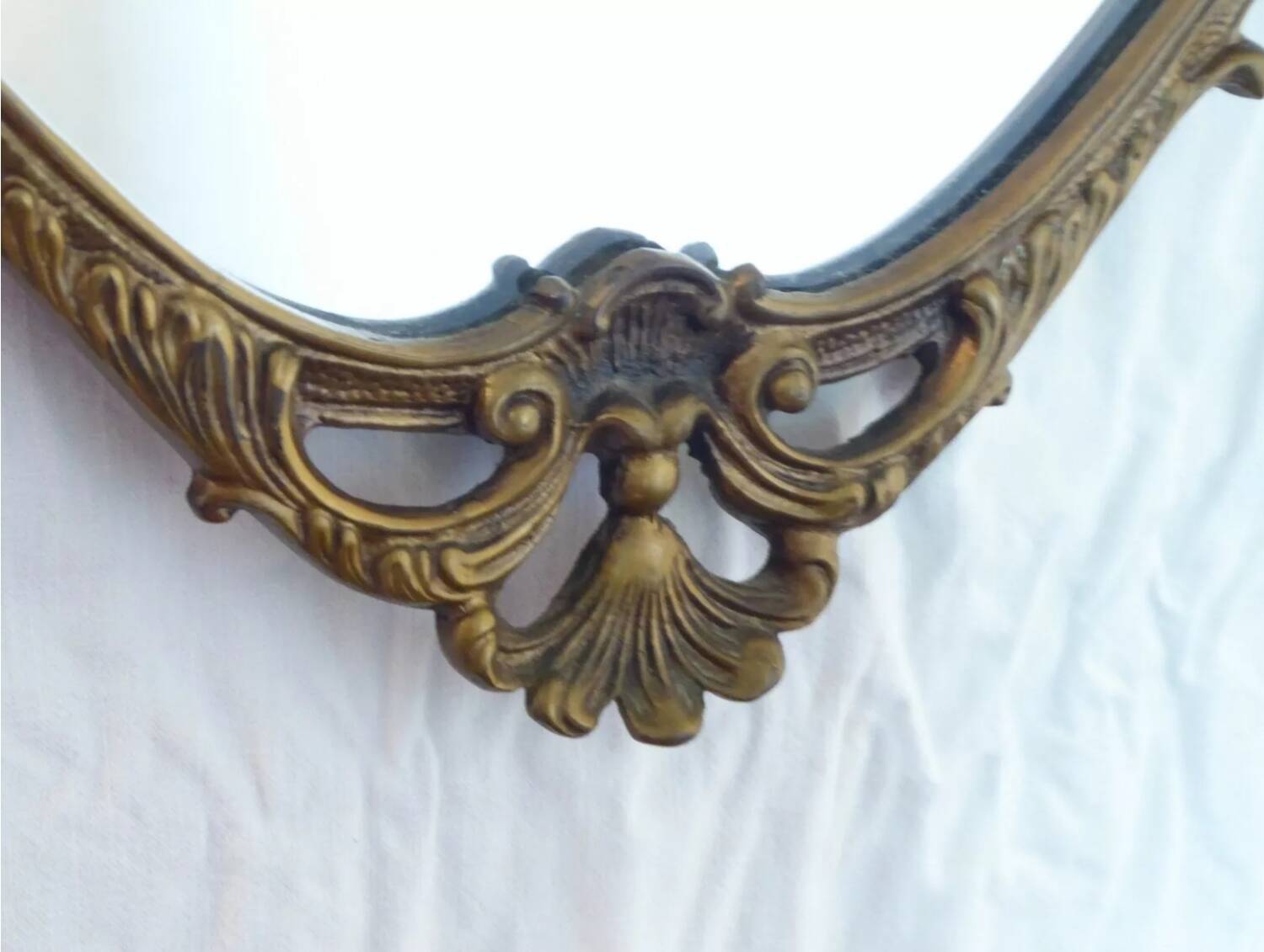 Bronze framed mirror