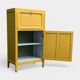 Parisian art deco buffet in yellow ochre