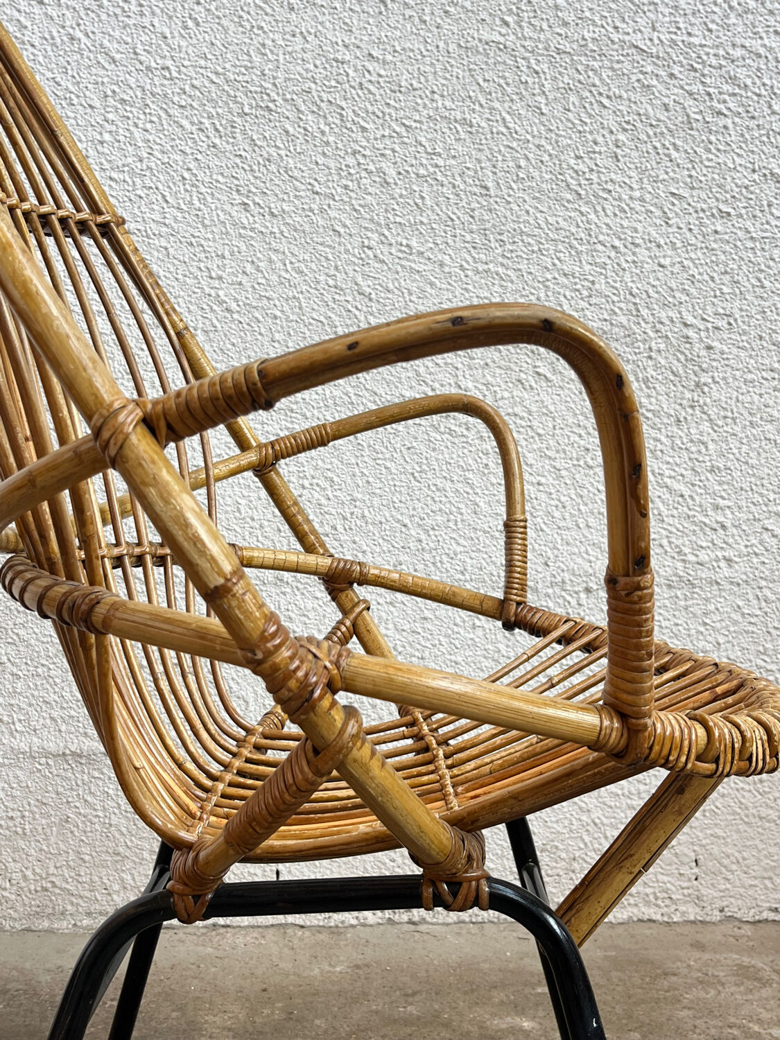 Rattan armchair