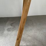 Set of 3 oak tripod stools