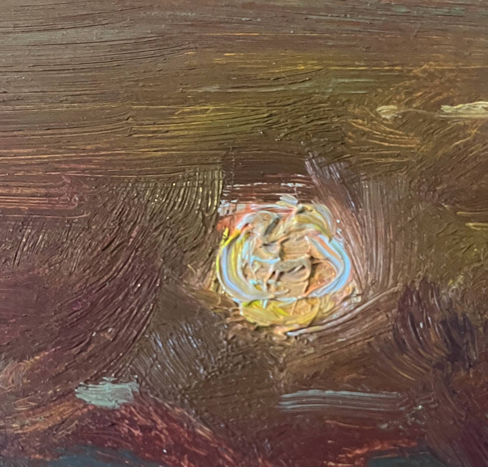 Hsp impressionist sunset landscape painting